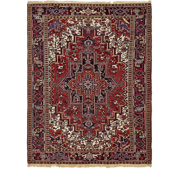 7' 3 x 9' 9 Heriz Persian Rug