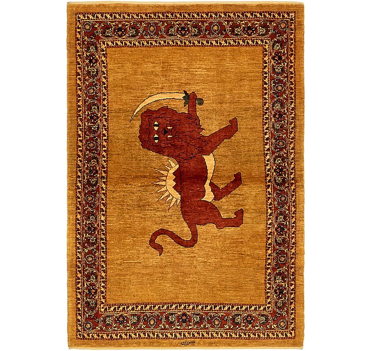3' 8 x 5' 6 Ghashghaei Persian Rug