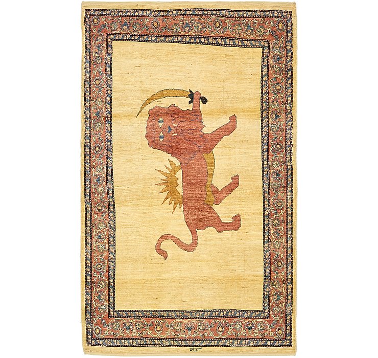 3' 6 x 6' Ghashghaei Persian Rug