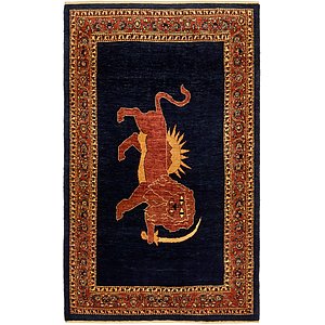 3' 9 x 6' 5 Ghashghaei Persian Rug