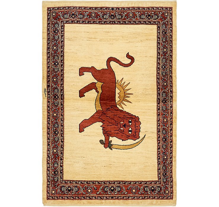 3' 7 x 6' 5 Ghashghaei Persian Rug