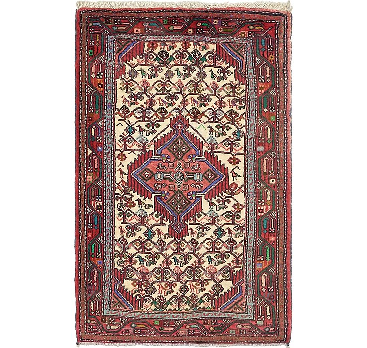 2' 8 x 4' 4 Mazlaghan Persian Rug