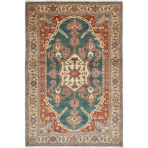 13' x 19' 10 Heriz Persian Rug