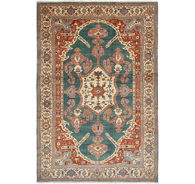 13' x 19' 10 Heriz Persian Rug
