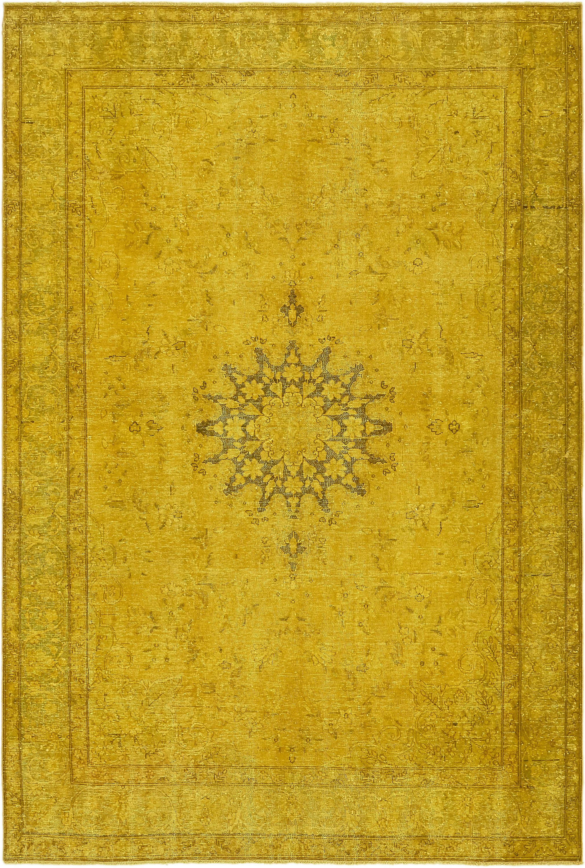 Gold 6' 4 x 9' 6 Ultra Vintage Persian Rug eSaleRugs