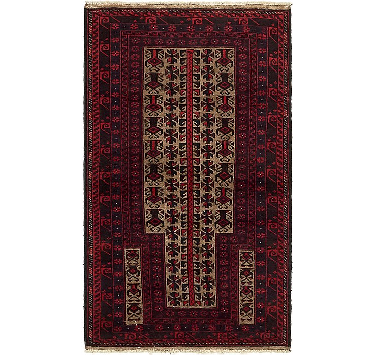 2' 9 x 5' Balouch Persian Rug