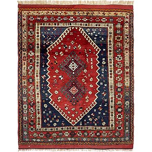 Unique Loom 4' 6 x 6' Ghashghaei Persian Rug