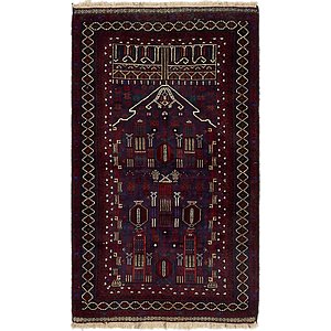 HandKnotted 3' 3 x 5' 7 Balouch Persian Rug