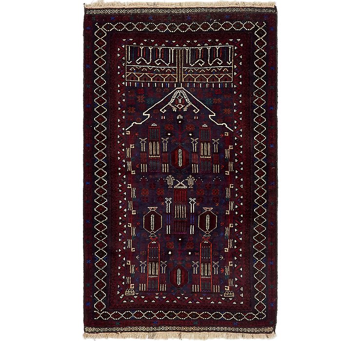 HandKnotted 3' 3 x 5' 7 Balouch Persian Rug