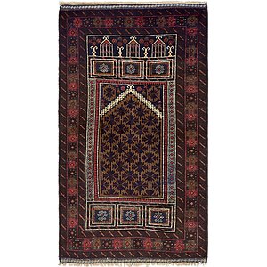 Unique Loom 2' 10 x 5' Balouch Persian Rug