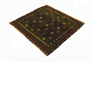Unique Loom 4' 3 x 4' 4 Sumak Square Rug