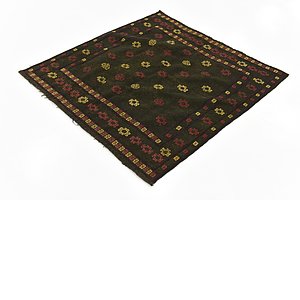 Unique Loom 4' 2 x 4' 6 Sumak Square Rug