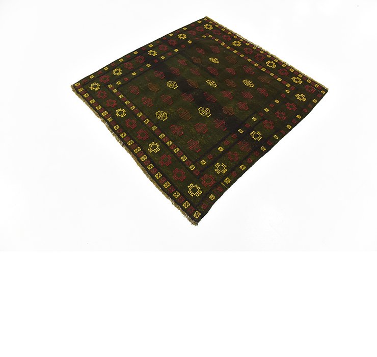 HandKnotted 4' 4 x 4' 4 Sumak Square Rug