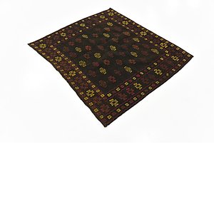Unique Loom 3' 10 x 4' 4 Sumak Square Rug