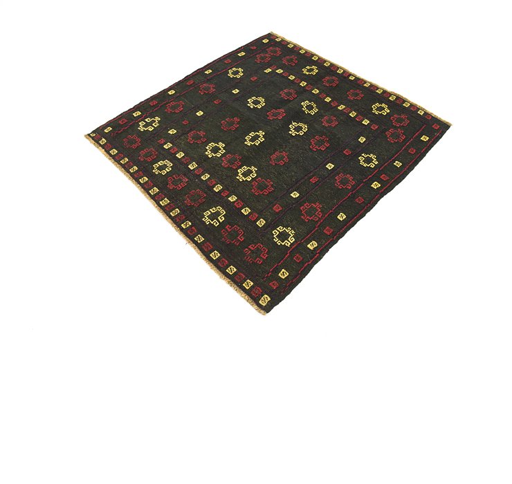 4' x 4' 3 Sumak Square Rug