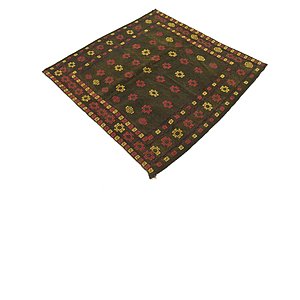 Unique Loom 4' 3 x 4' 5 Sumak Square Rug