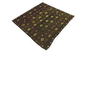 Unique Loom 4' x 4' 6 Sumak Square Rug