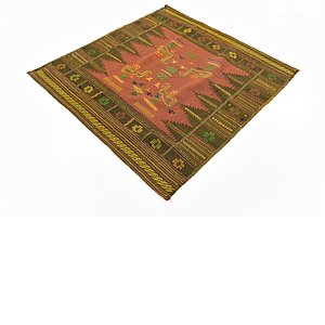 Unique Loom 4' 4 x 4' 5 Sumak Square Rug
