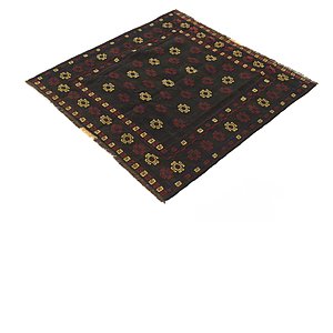 Unique Loom 3' 10 x 4' Sumak Square Rug