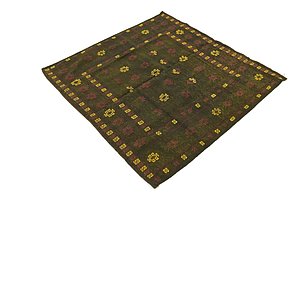 Unique Loom 4' 3 x 4' 3 Sumak Square Rug