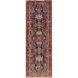HandKnotted 3' 6 x 10' 6 Hamedan Persian Runner ...