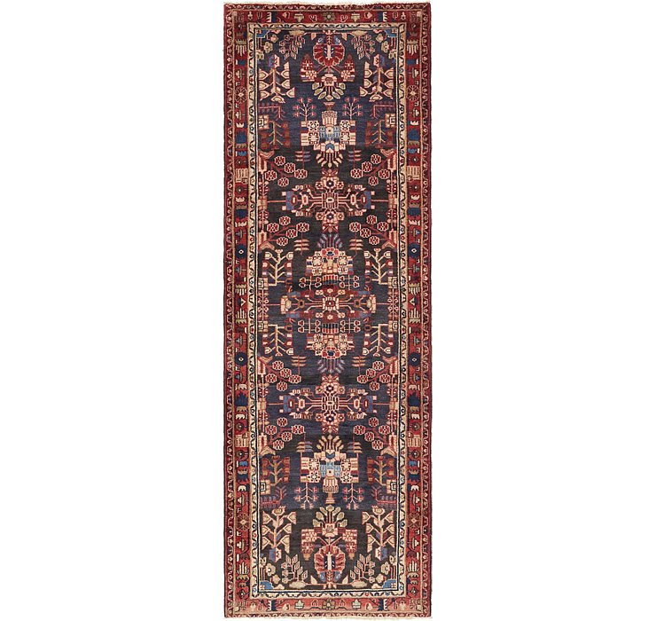 HandKnotted 3' 6 x 10' 6 Hamedan Persian Runner ...