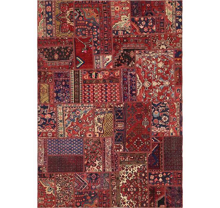 HandKnotted 6' 3 x 9' Ultra Vintage Persian Rug
