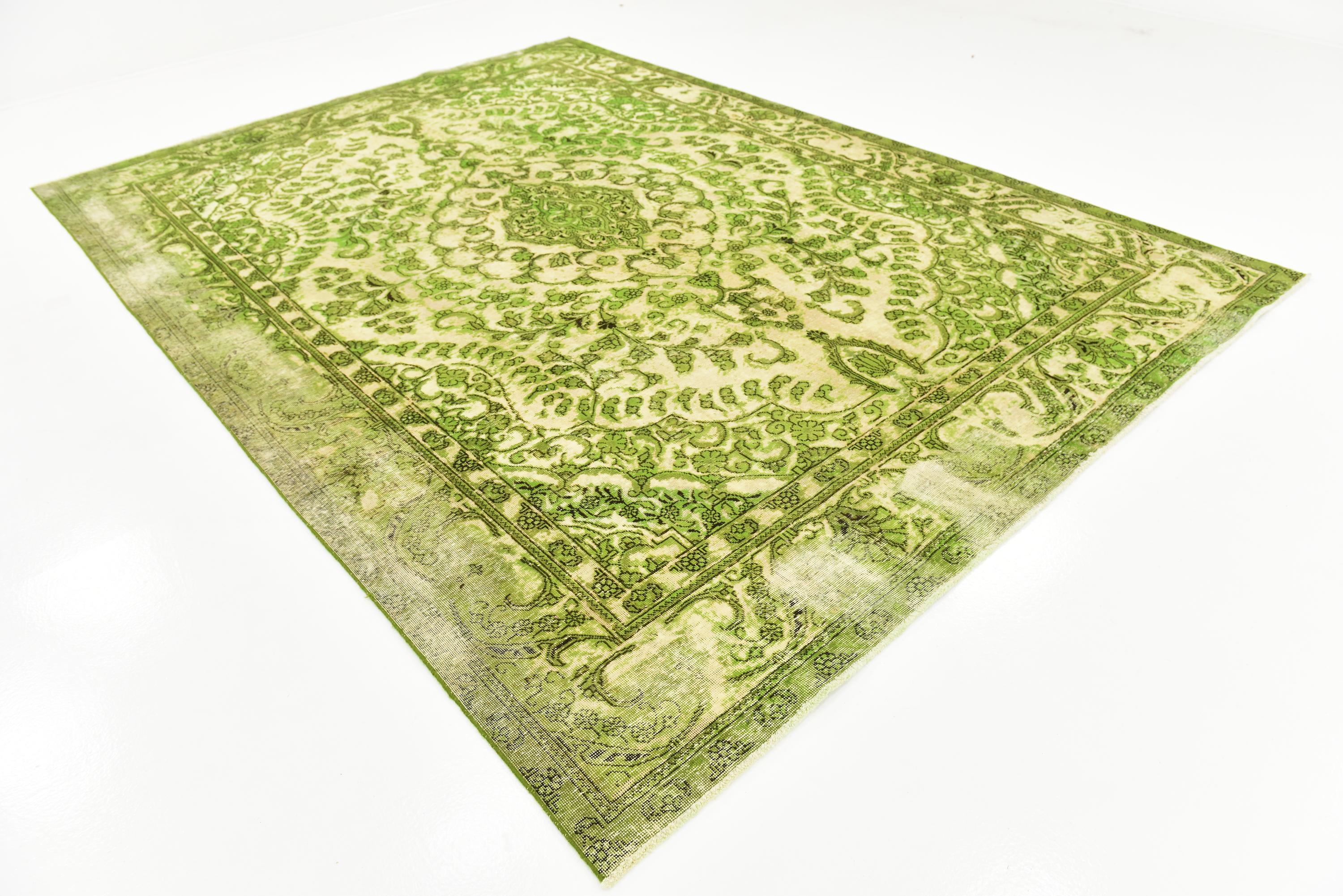 Green 8' x 11' 4 Ultra Vintage Persian Rug eSaleRugs