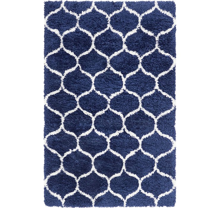 5' x 8' 2 Luxe Trellis Shag Rug