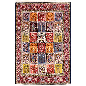 4' 5 x 6' 9 Qom Persian Rug