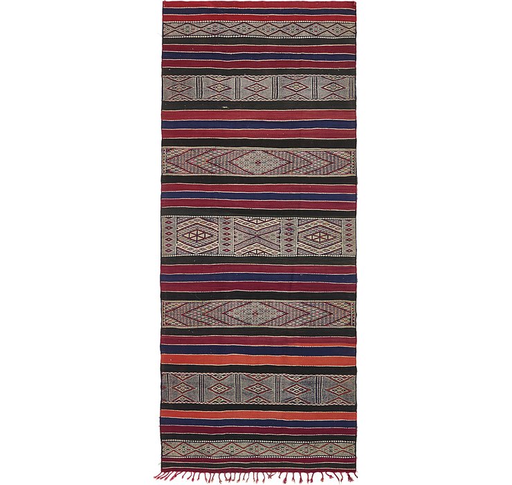 HandKnotted 5' 2 x 12' 9 Moroccan Oriental Runne...