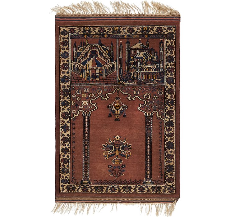 2' 9 x 4' 2 Lahour Oriental Rug
