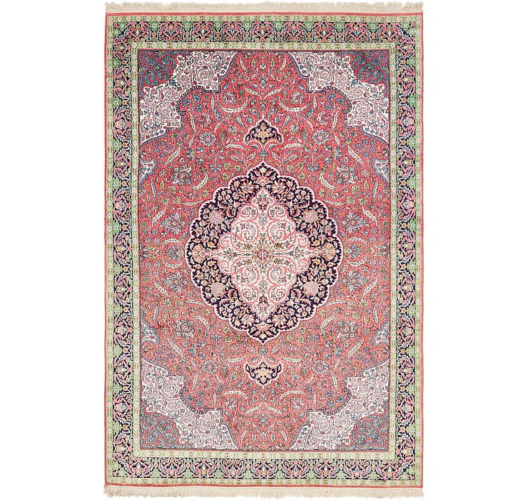 HandKnotted 6' x 9' 5 Kashmir Oriental Rug