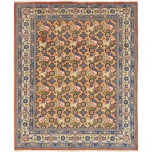 Unique Loom 6' 8 x 8' Varamin Persian Rug