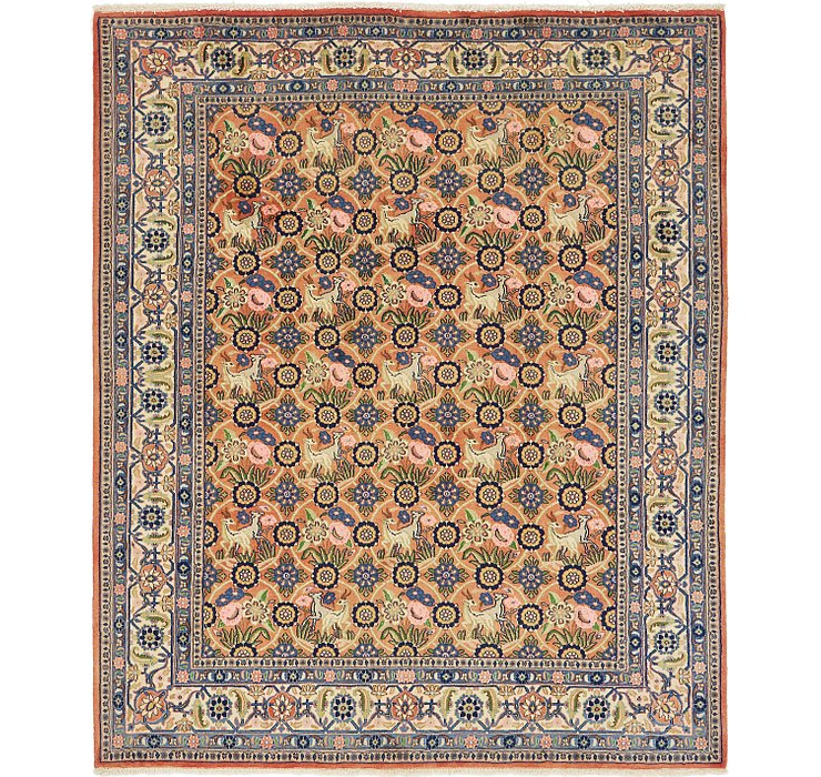6' 8 x 8' Varamin Persian Rug