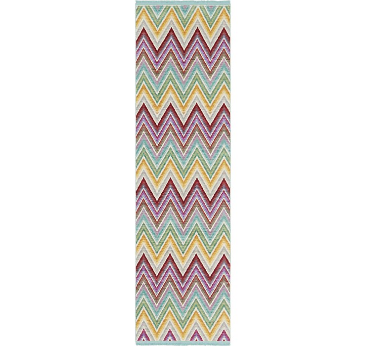 2' 8 x 9' 8 Aqua Runner Rug