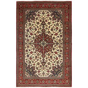 6' 8 x 10' 3 Qom Persian Rug