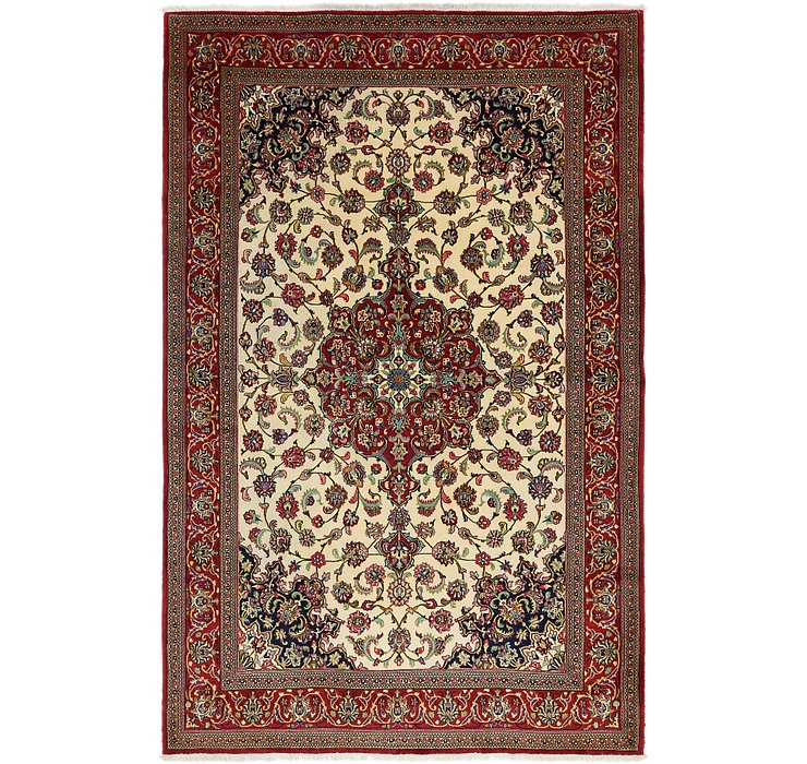6' 8 x 10' 3 Qom Persian Rug