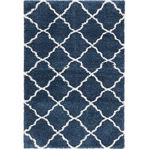 5' 3 x 7' 8 Trellis Shag Rug