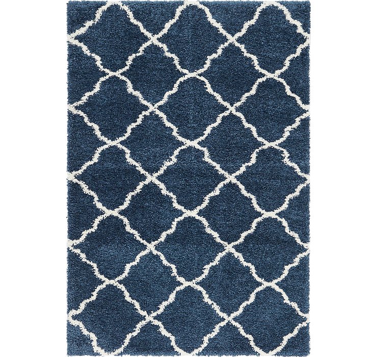 5' 3 x 7' 8 Trellis Shag Rug