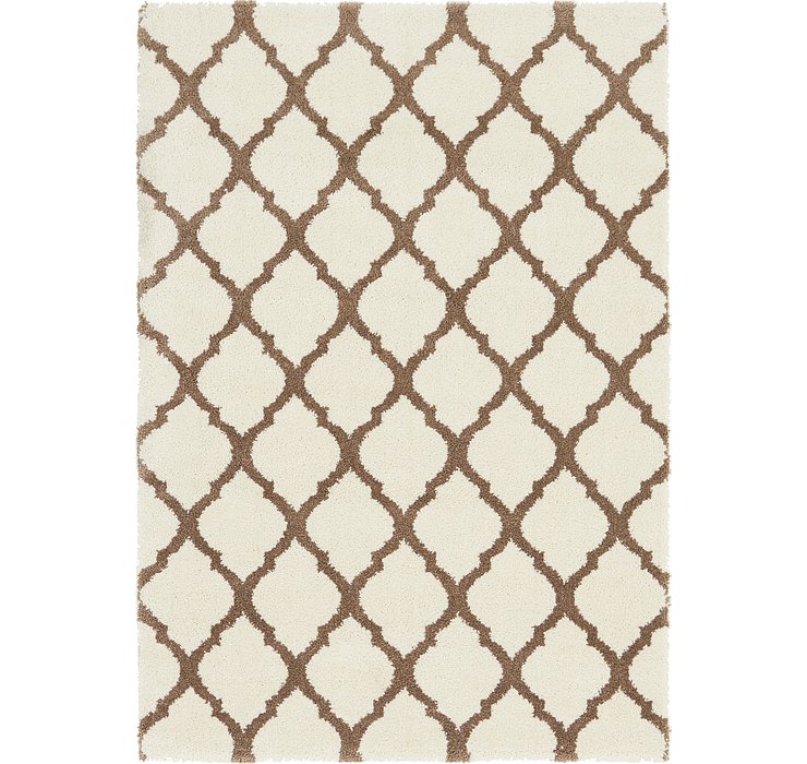 5' 4 x 7' 6 Trellis Shag Rug