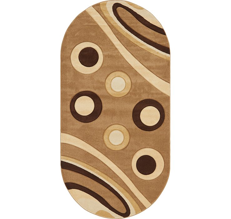 5' x 9' 10 Reproduction Gabbeh Ova...