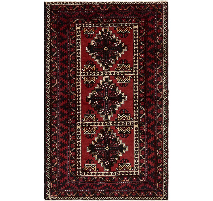 4' x 6' 4 Chenar Persian Rug