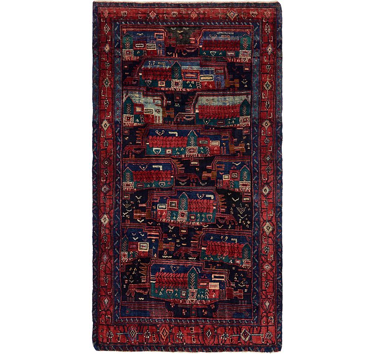 4' 10 x 9' Meshkin Persian Rug