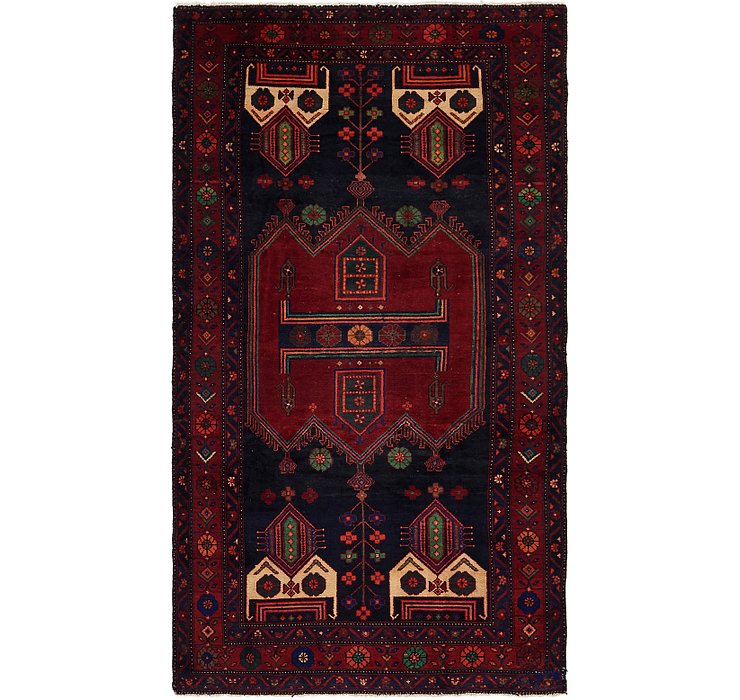 4' 9 x 9' Sirjan Persian Runner Rug