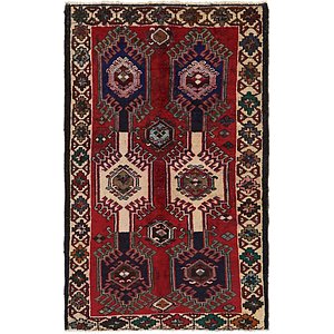 4' x 6' 5 Ghoochan Persian Rug