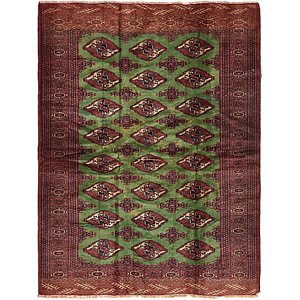 Unique Loom 4' 2 x 5' 8 Torkaman Persian Rug