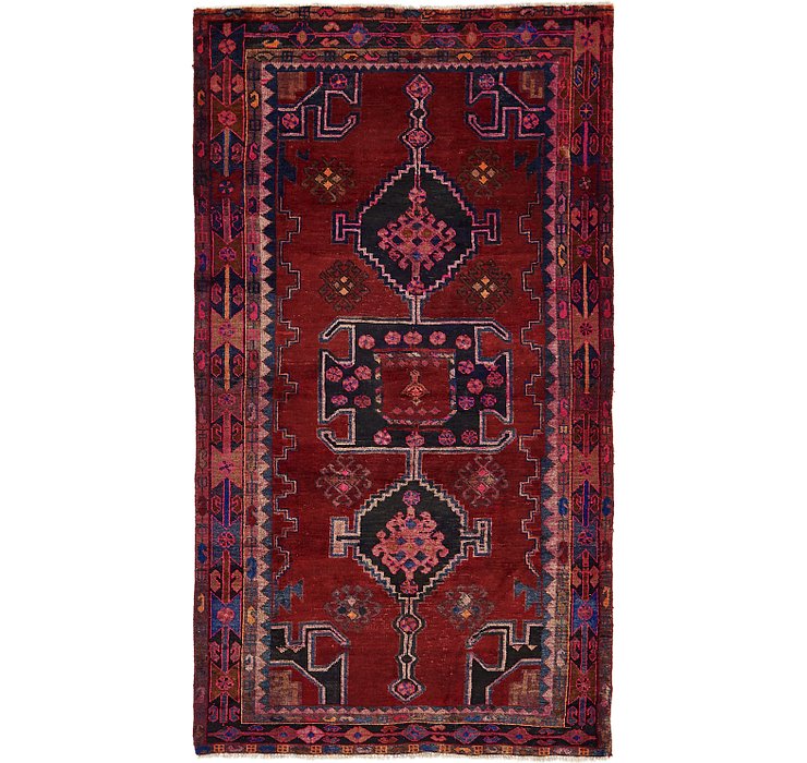 4' 9 x 8' 7 Hamedan Persian Runner ...