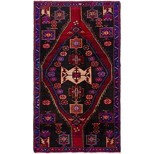 Unique Loom 4' 2 x 7' 3 Hamedan Persian Rug