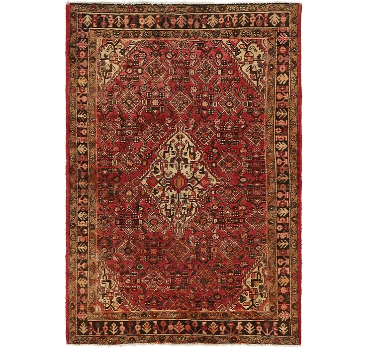 4' 5 x 6' 8 Hossainabad Persian Rug